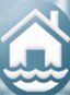 Flooded home symbol
